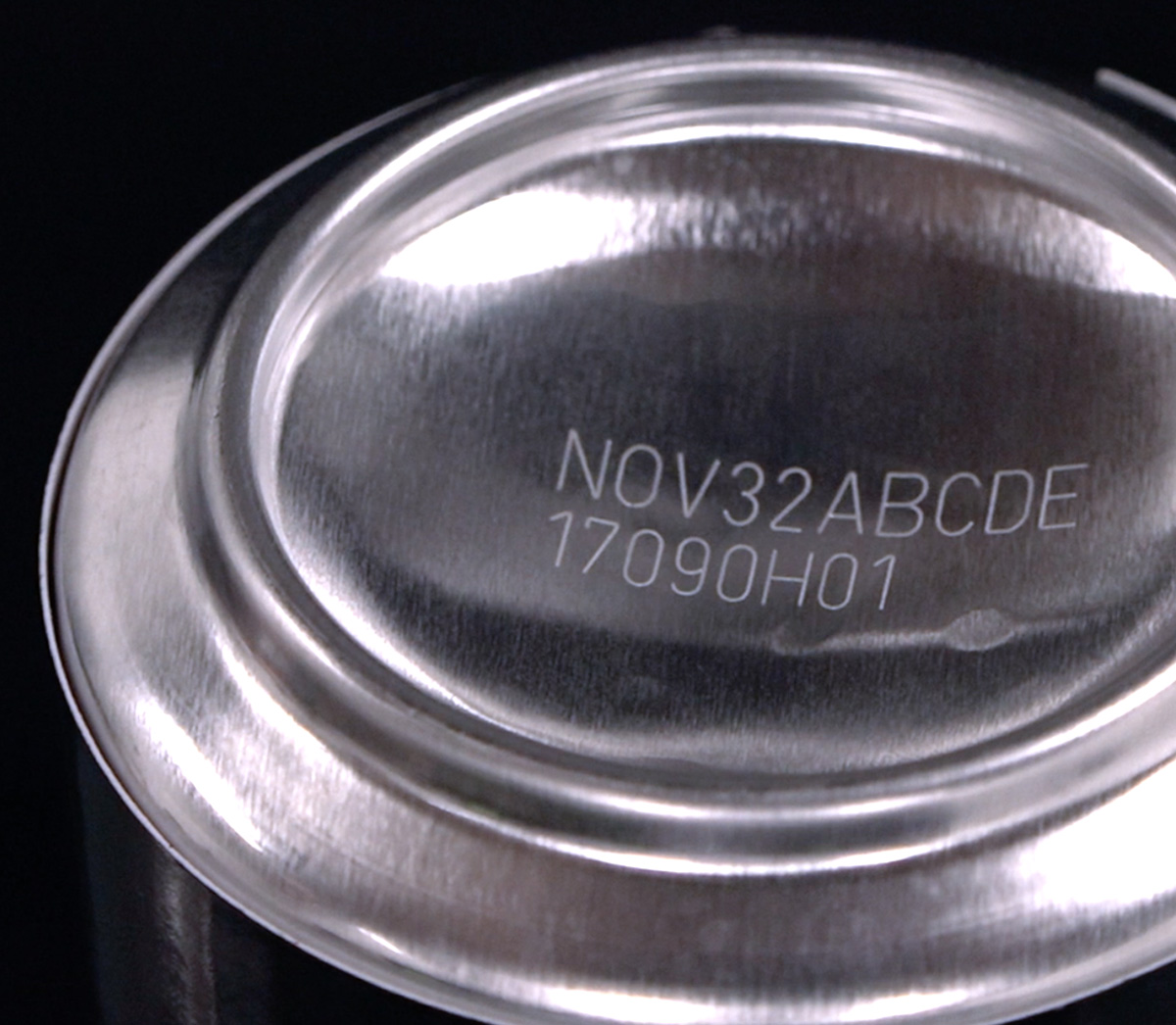 fiber laser marking metal aluminium can