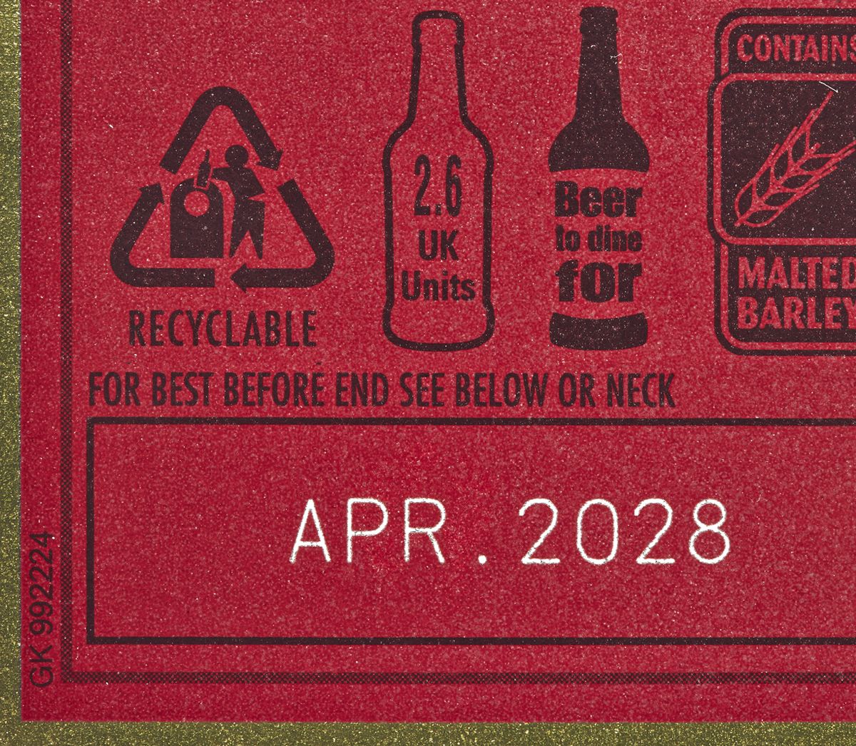 laser marking on carton label