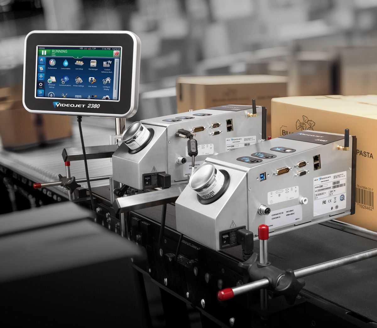 lcm 2380 printers and screen onle canister side