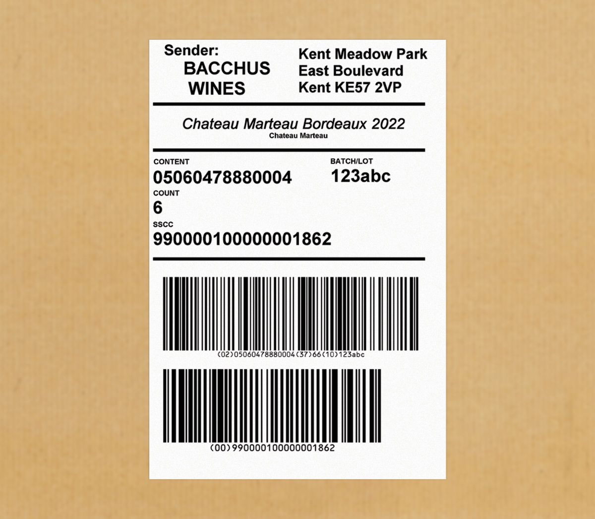 lpa-9560 label corrugate