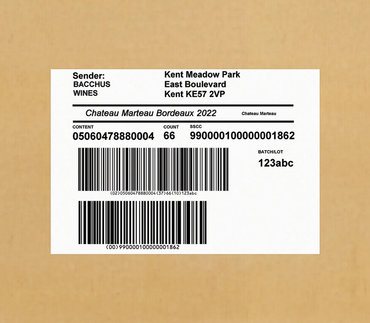 lpa-9560 pl horizontal label corrugate