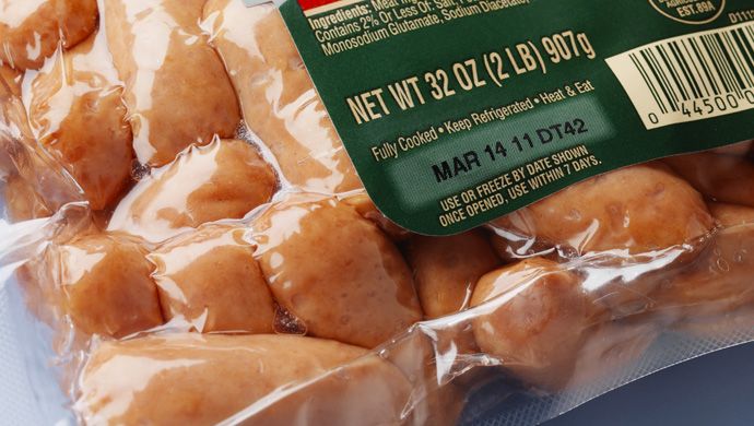 meat plastic shrink wrap label printing