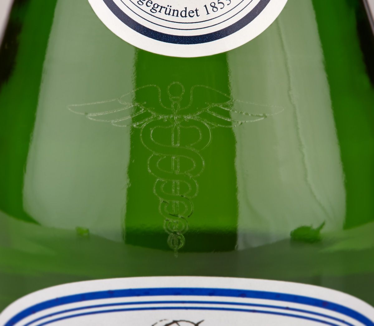 print on colored glass bottle
