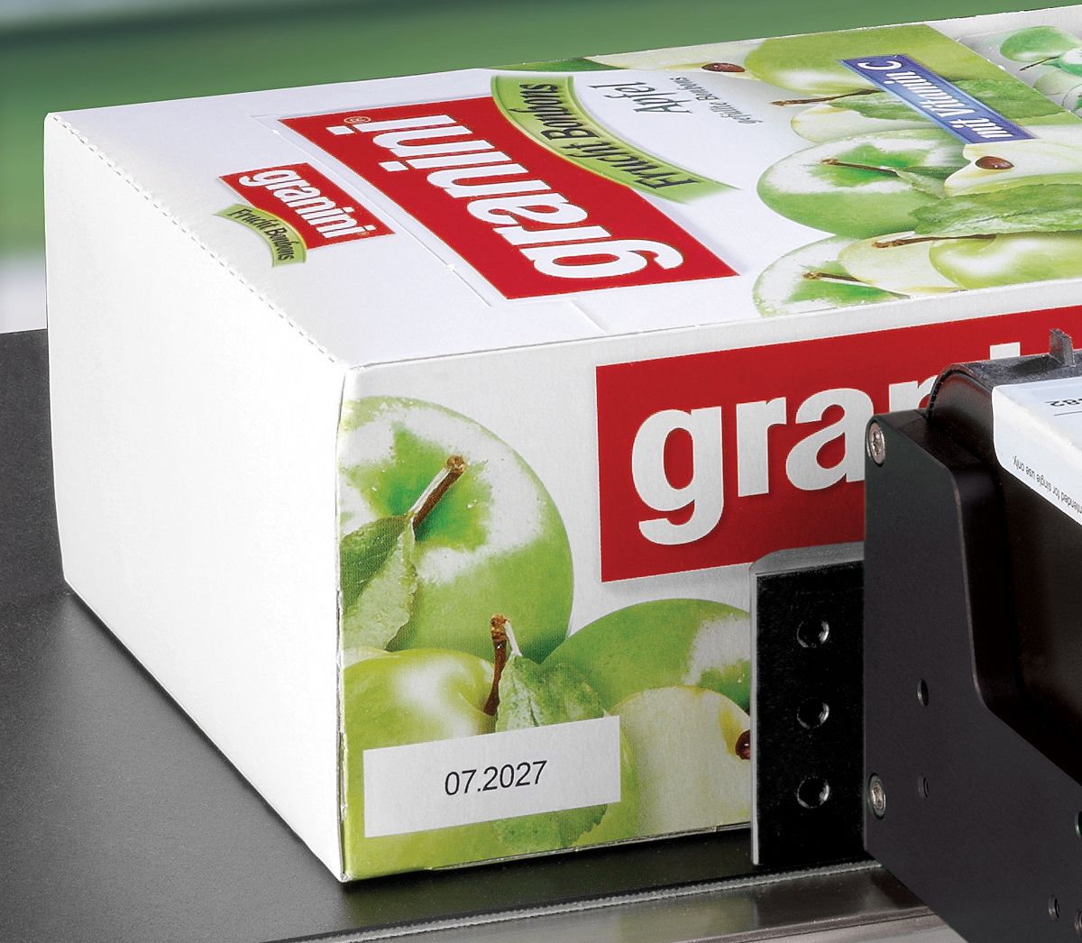 print sample on food carton