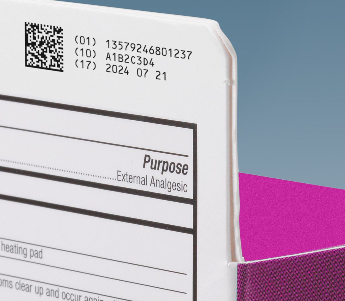 tij alpha numeric paperboard carton pharma